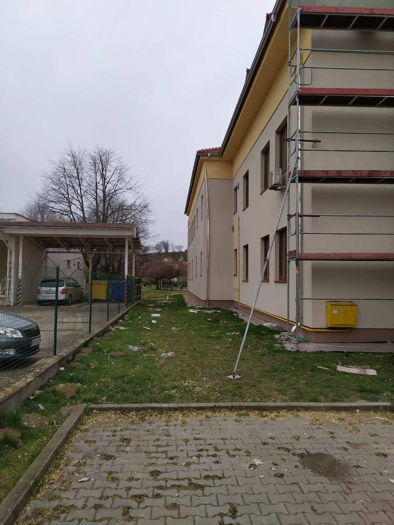 Obnova budovy obecného úradu po požiari, Nové Sady