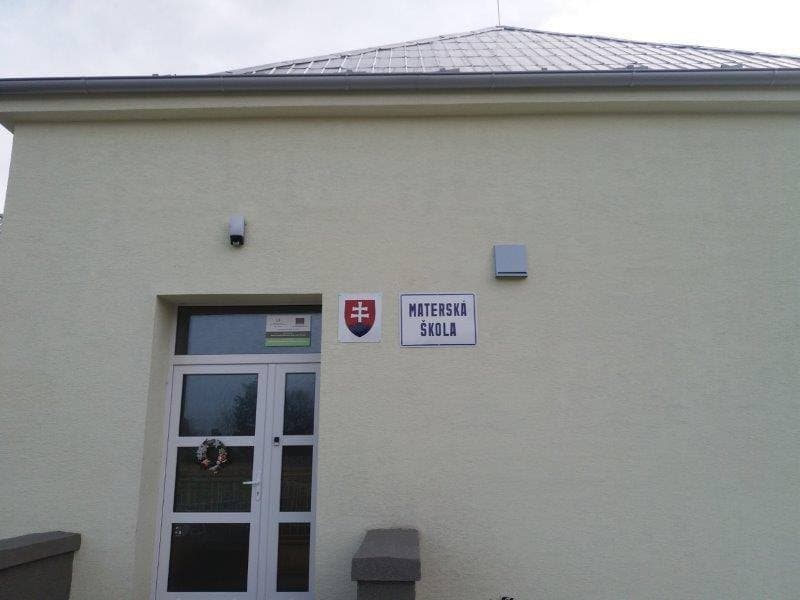 Vstup do obnovenej materskej školy